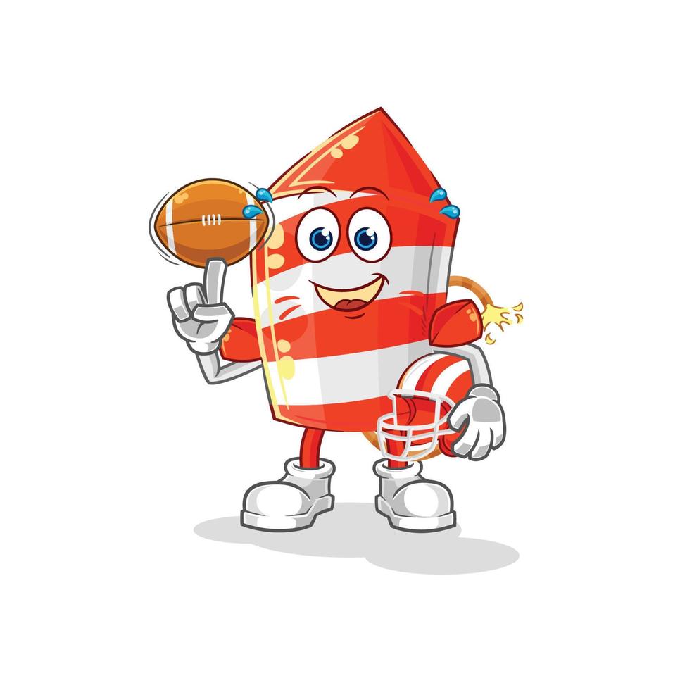 fireworks rocket character vector