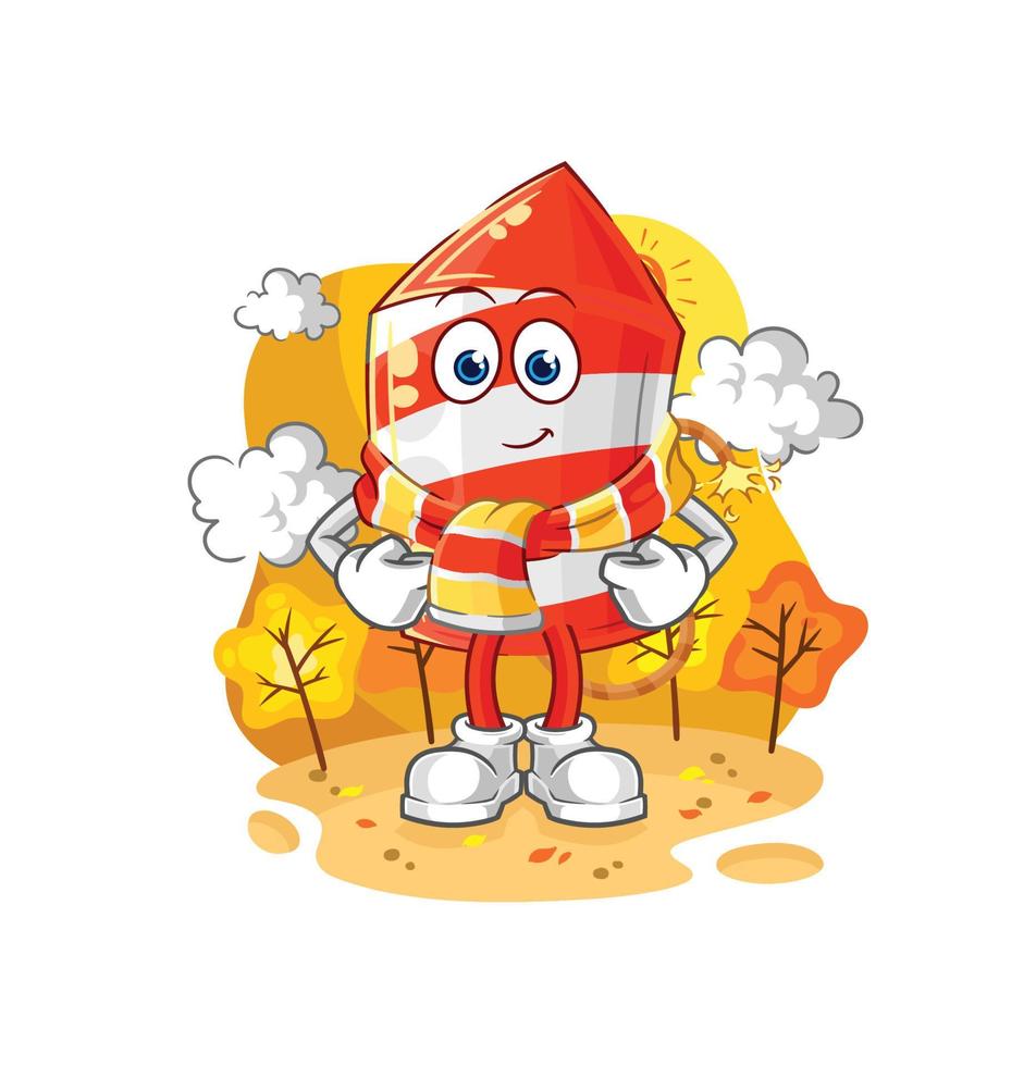 fireworks cartoon character vector