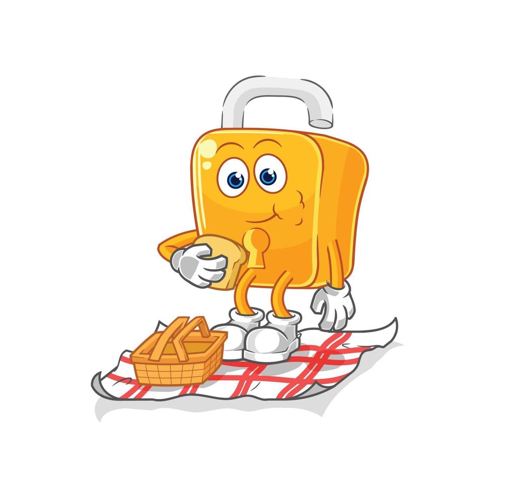 padlock character vector