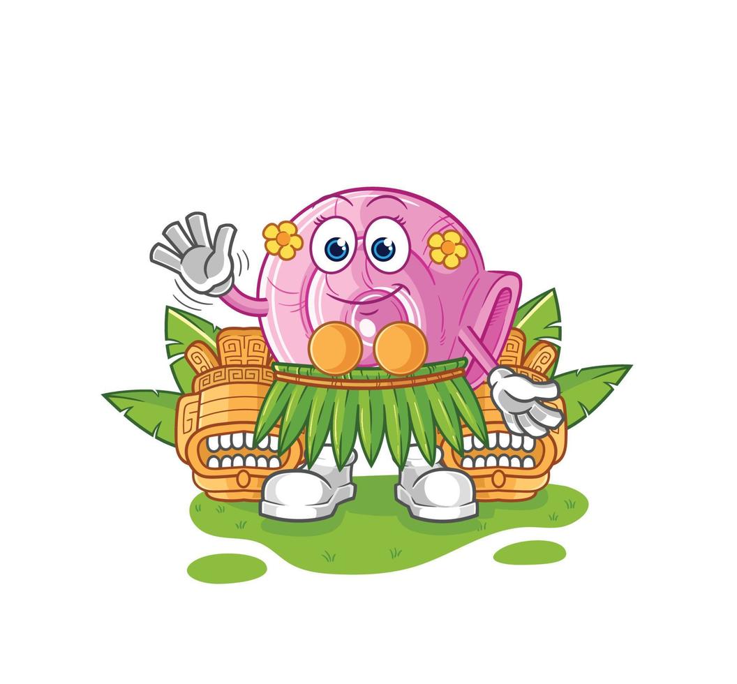 shell cute cartoon vector