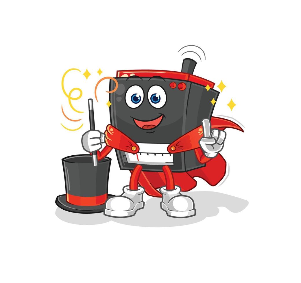 radio cute cartoon vector