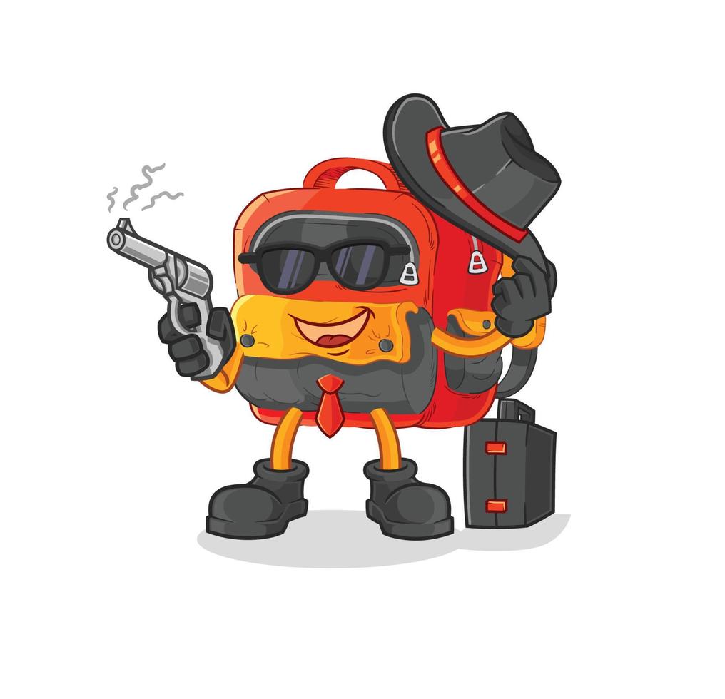 school backpack vector character