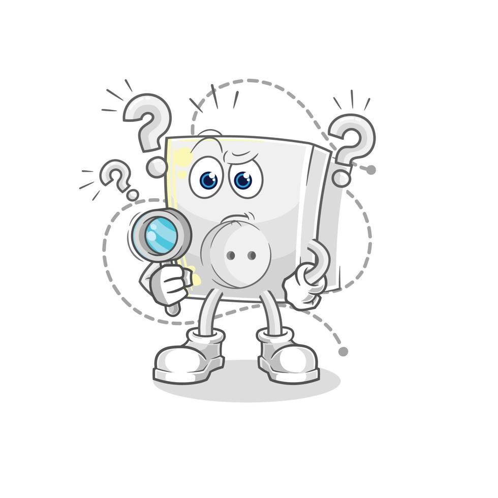 electric socket cartoon vector