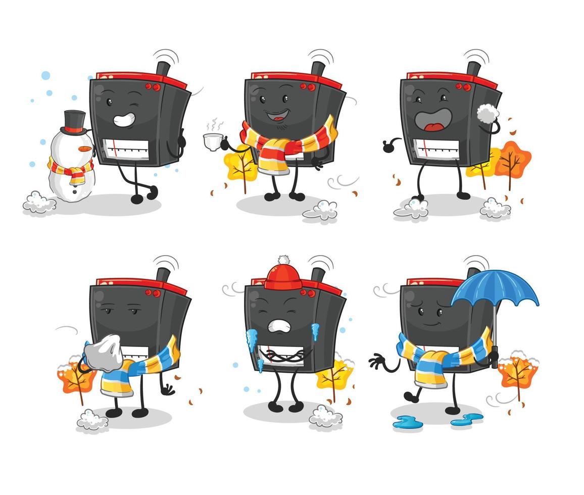 radio cartoon character vector
