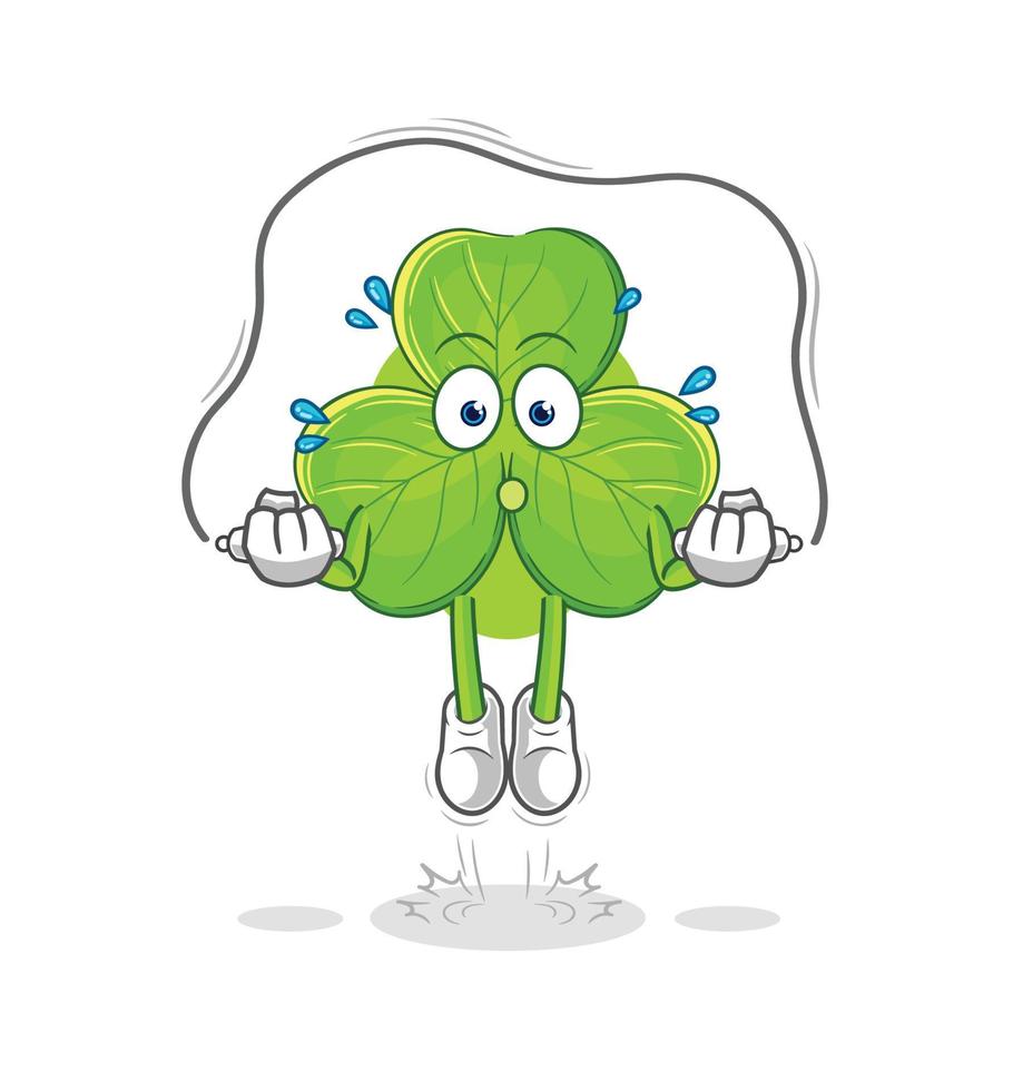 clover cartoon character vector