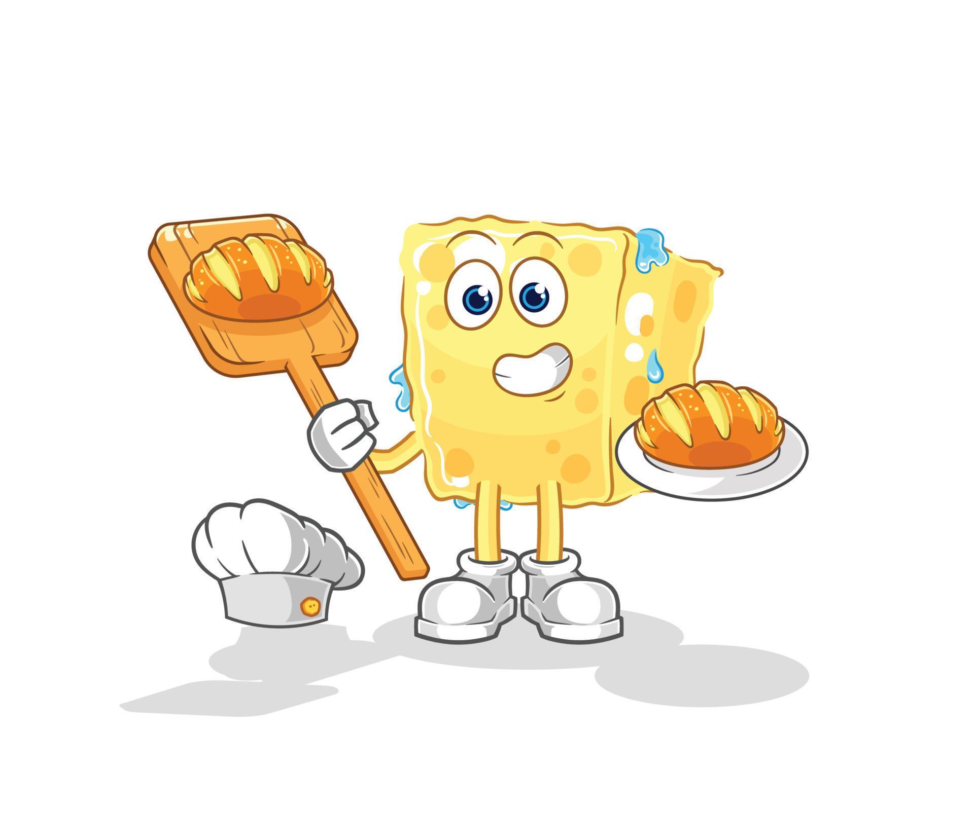 sponge mascot vector 10747041 Vector Art at Vecteezy