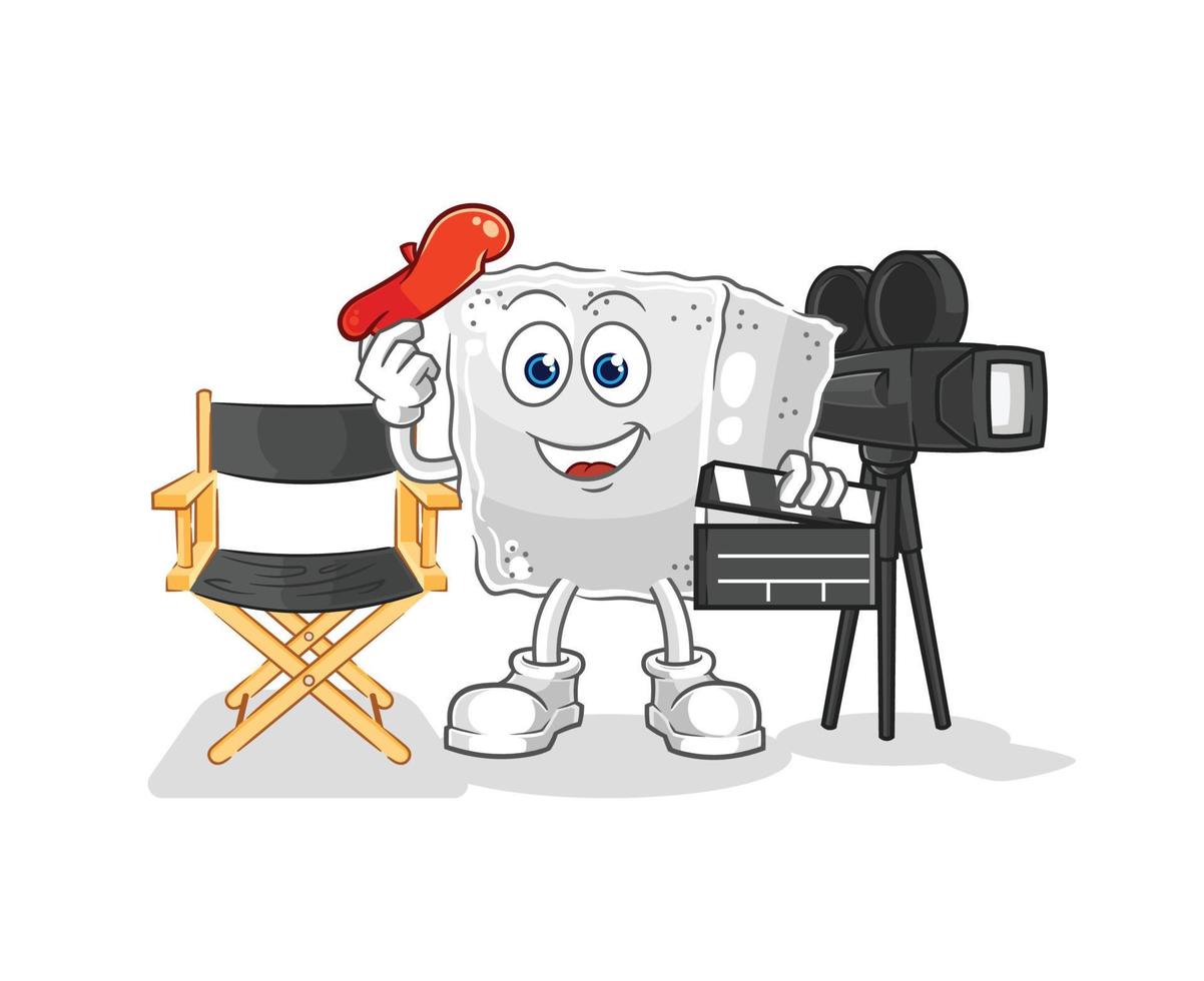 sugar cube cartoon vector