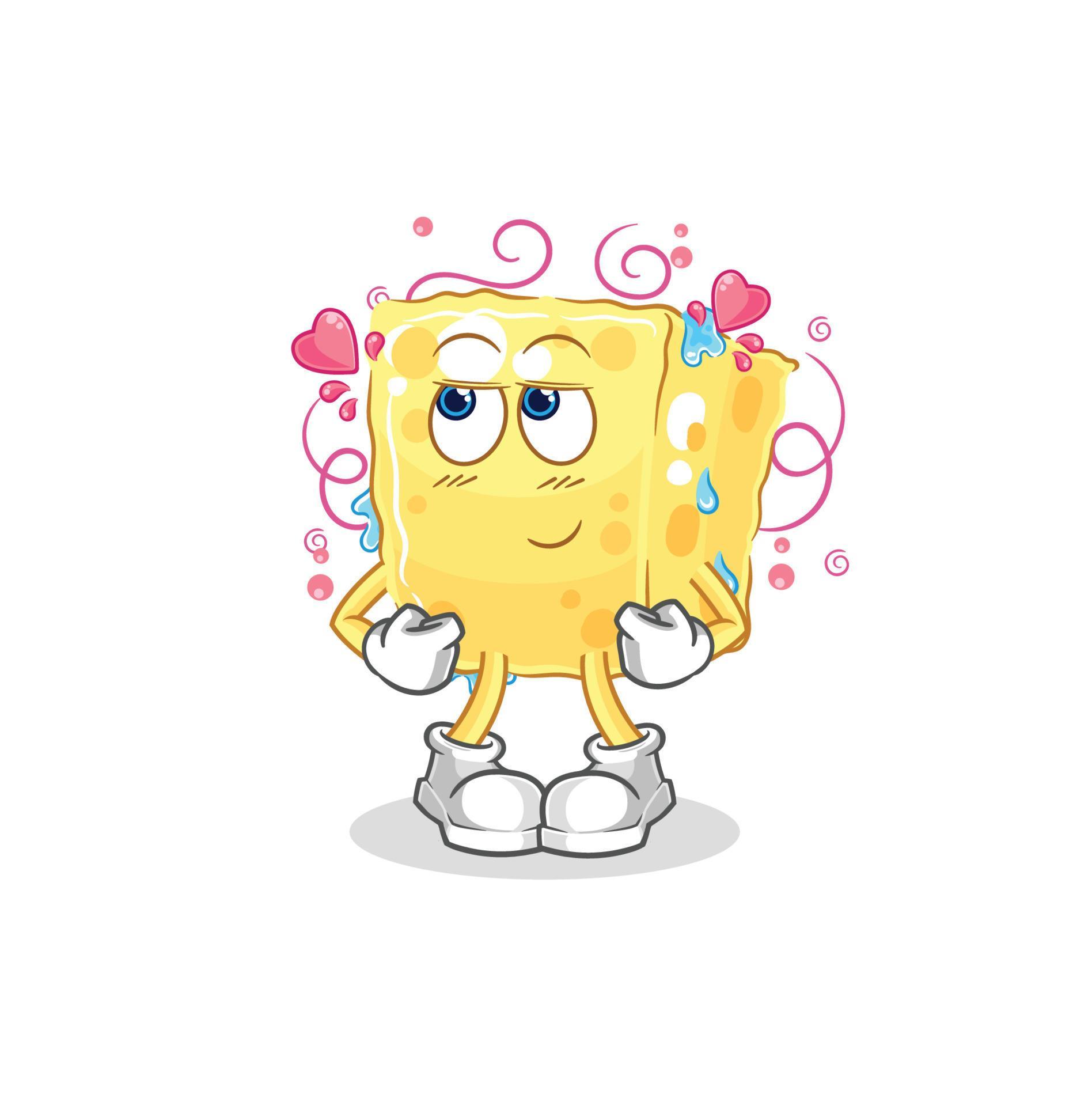 sponge mascot vector 10747079 Vector Art at Vecteezy