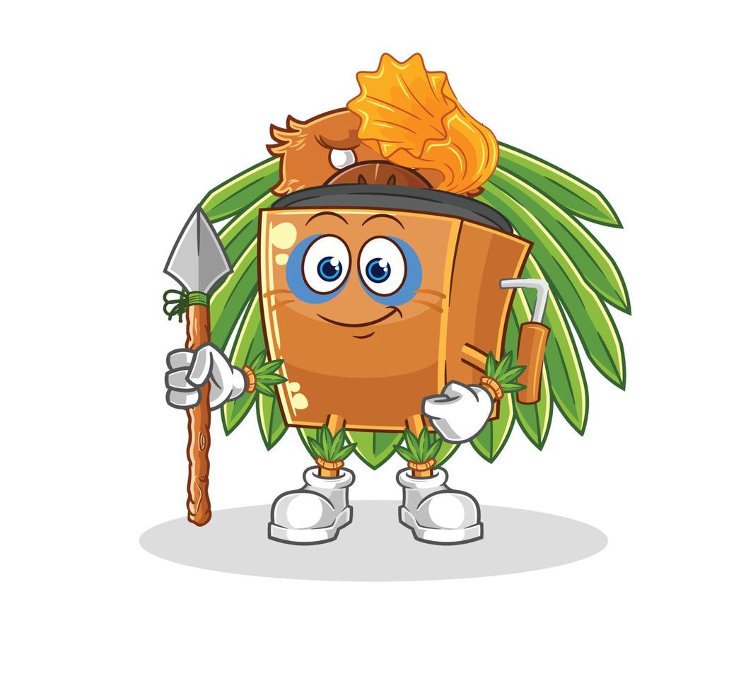 record player mascot vector
