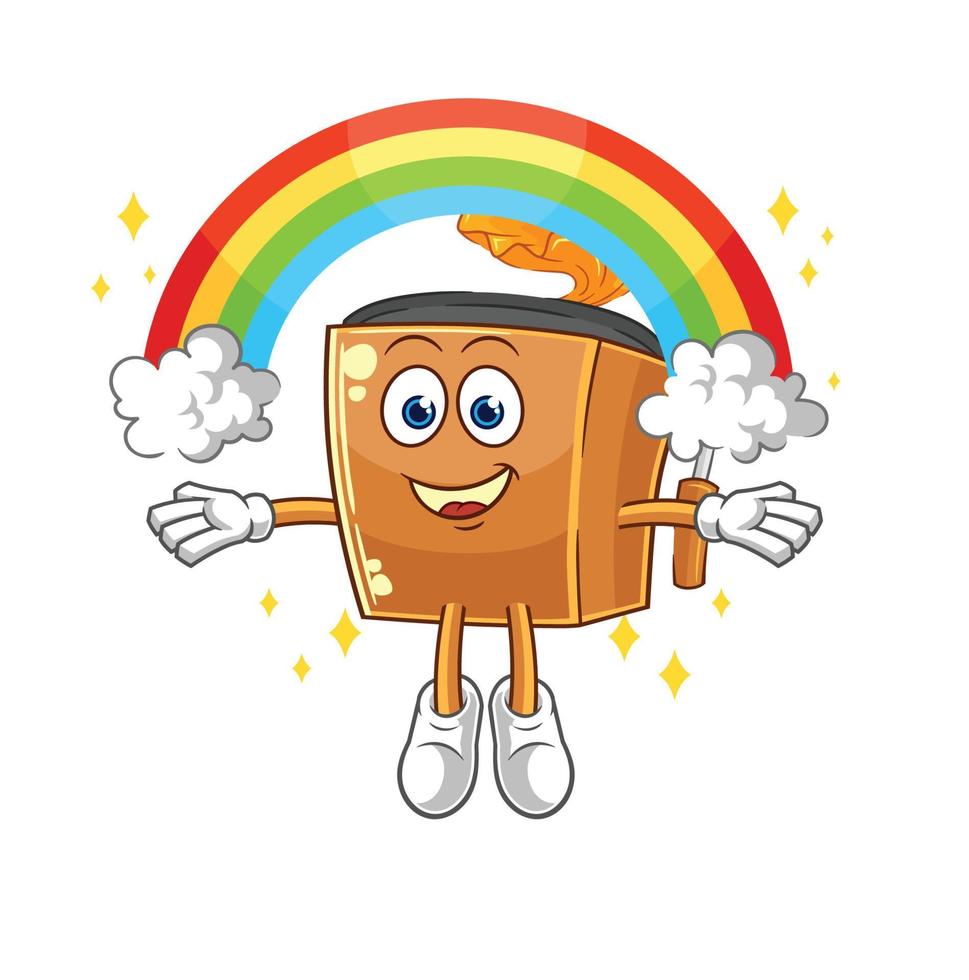 record player illustration character vector