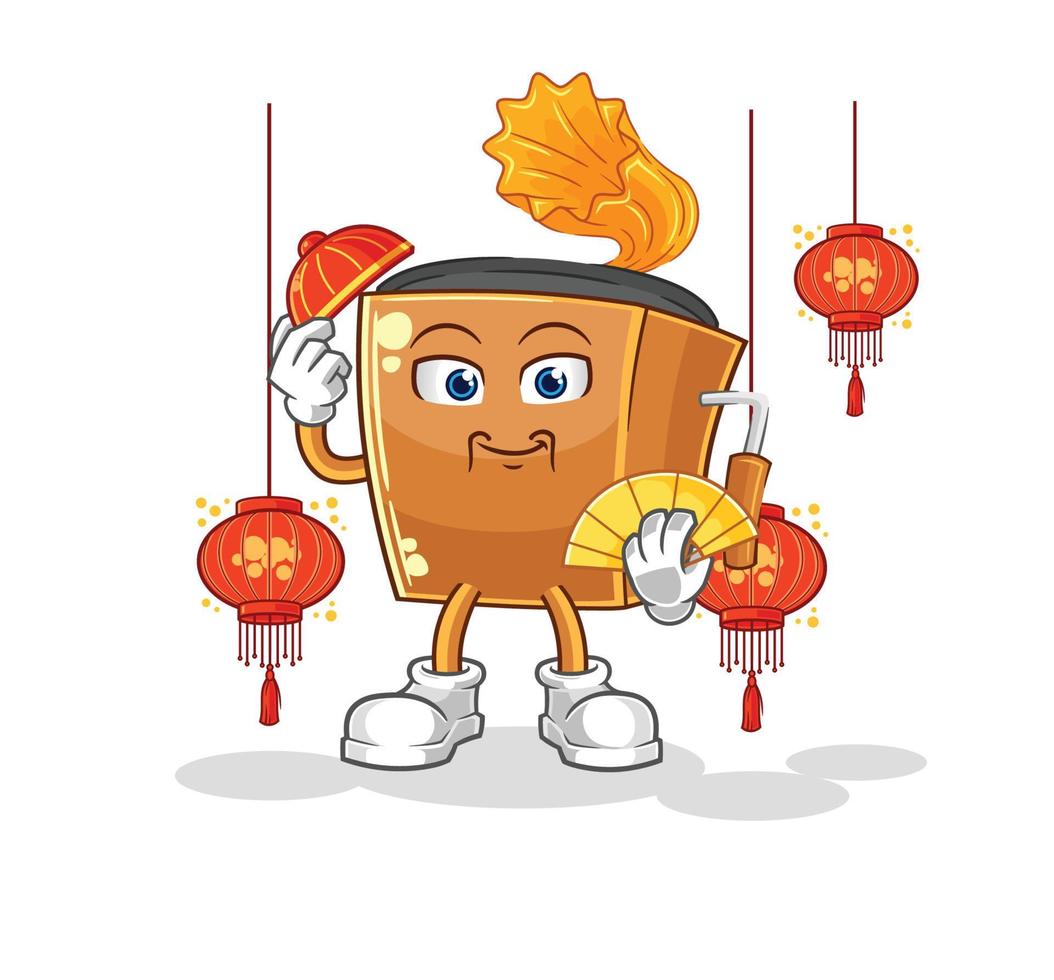 record player illustration character vector
