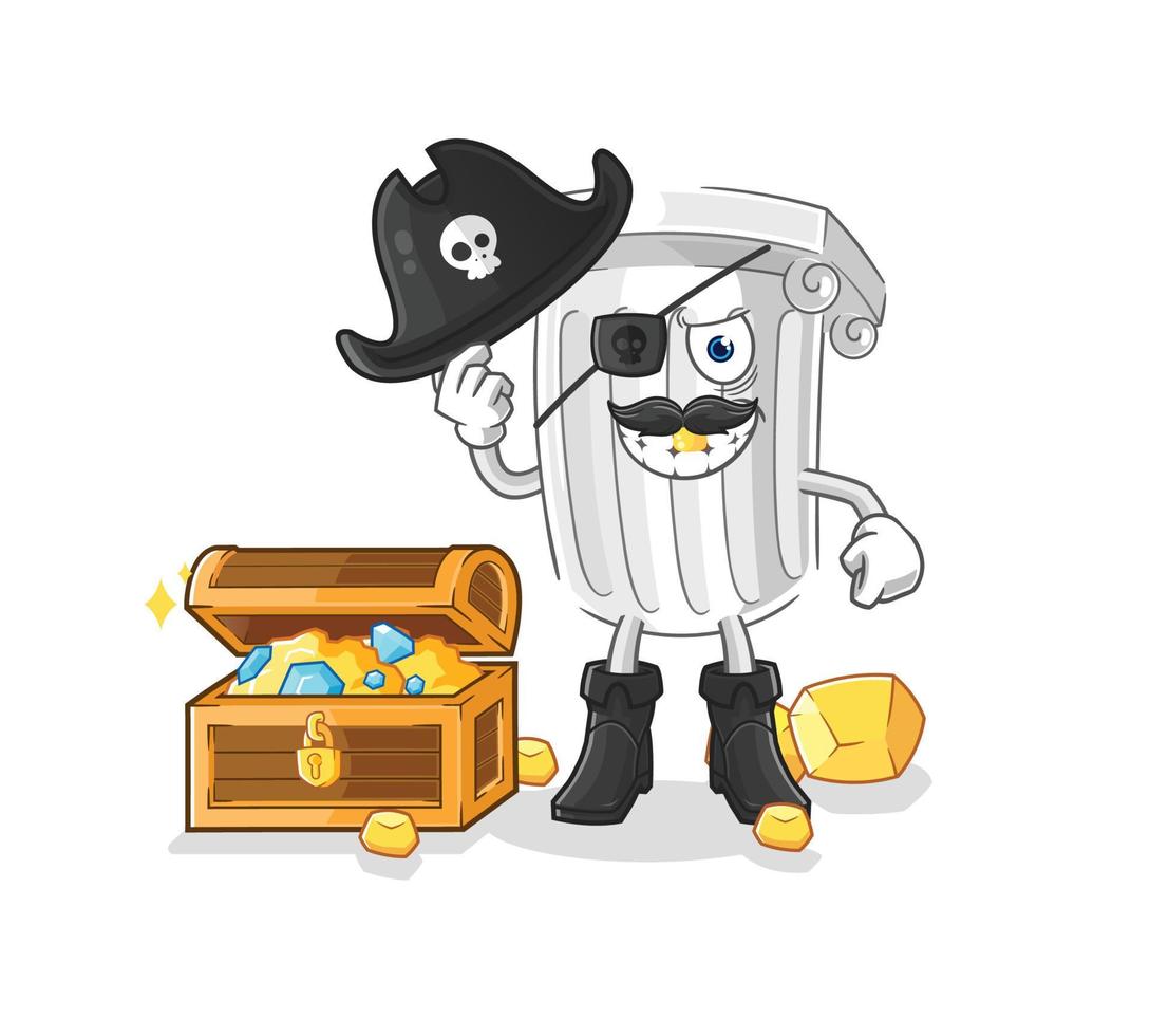 roman pilar mascot vector