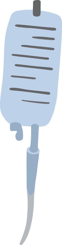Medical dropper in flat style illustration. Hospital equipment vector. Vector illustration
