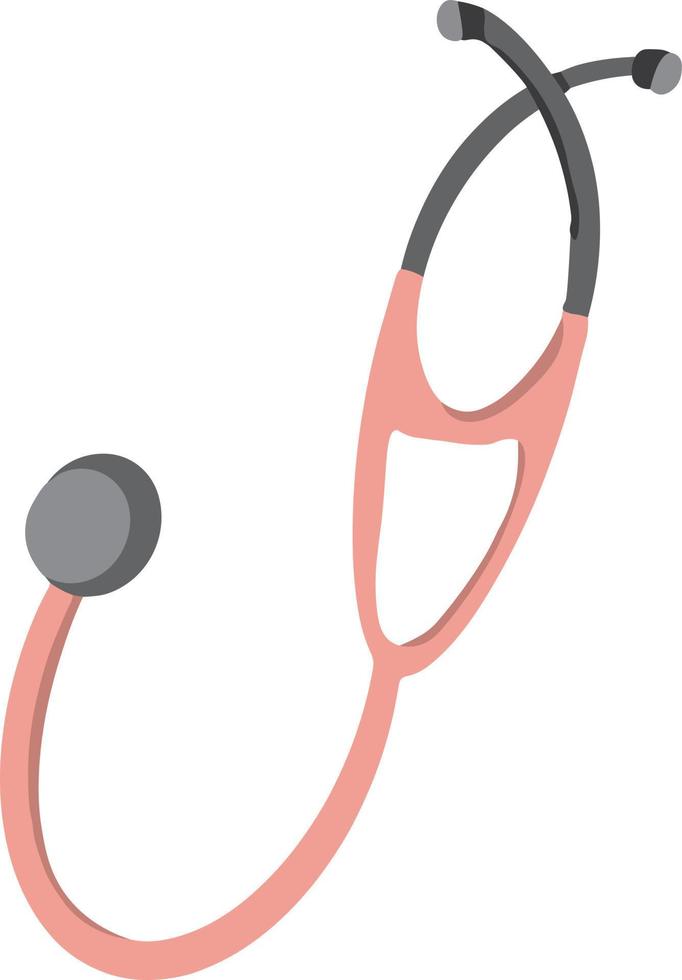 Stethoscope icon isolated vector illustration in flat style. Vector illustration