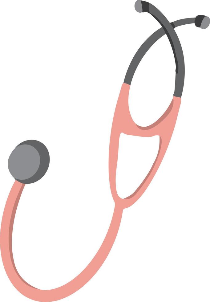 Stethoscope icon isolated vector illustration in flat style. Vector illustration