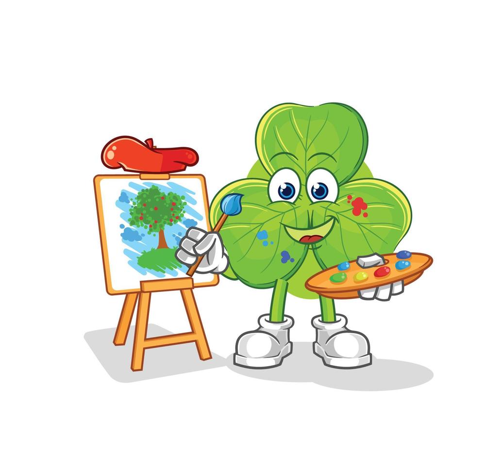 clover cartoon character vector