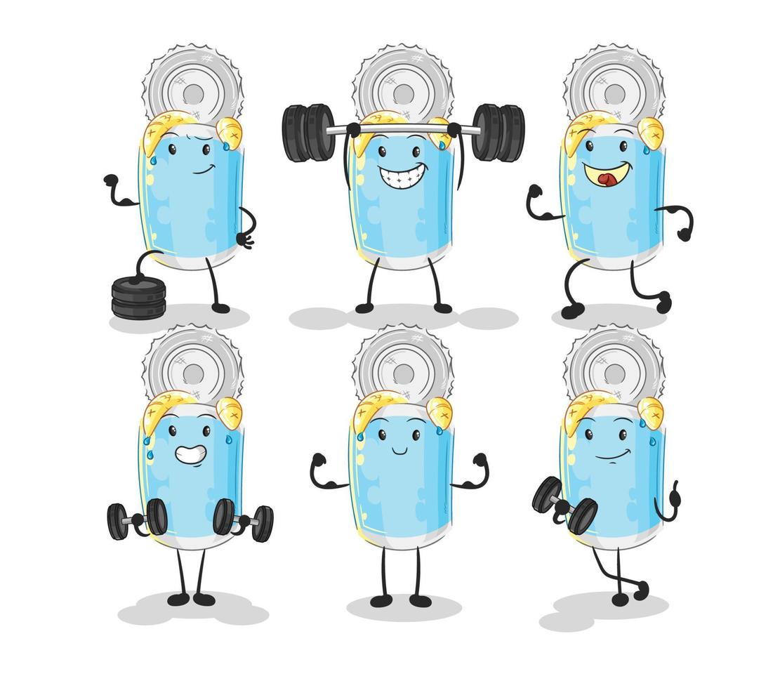 canned fish cartoon vector