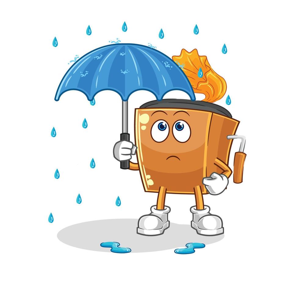 record player illustration character vector