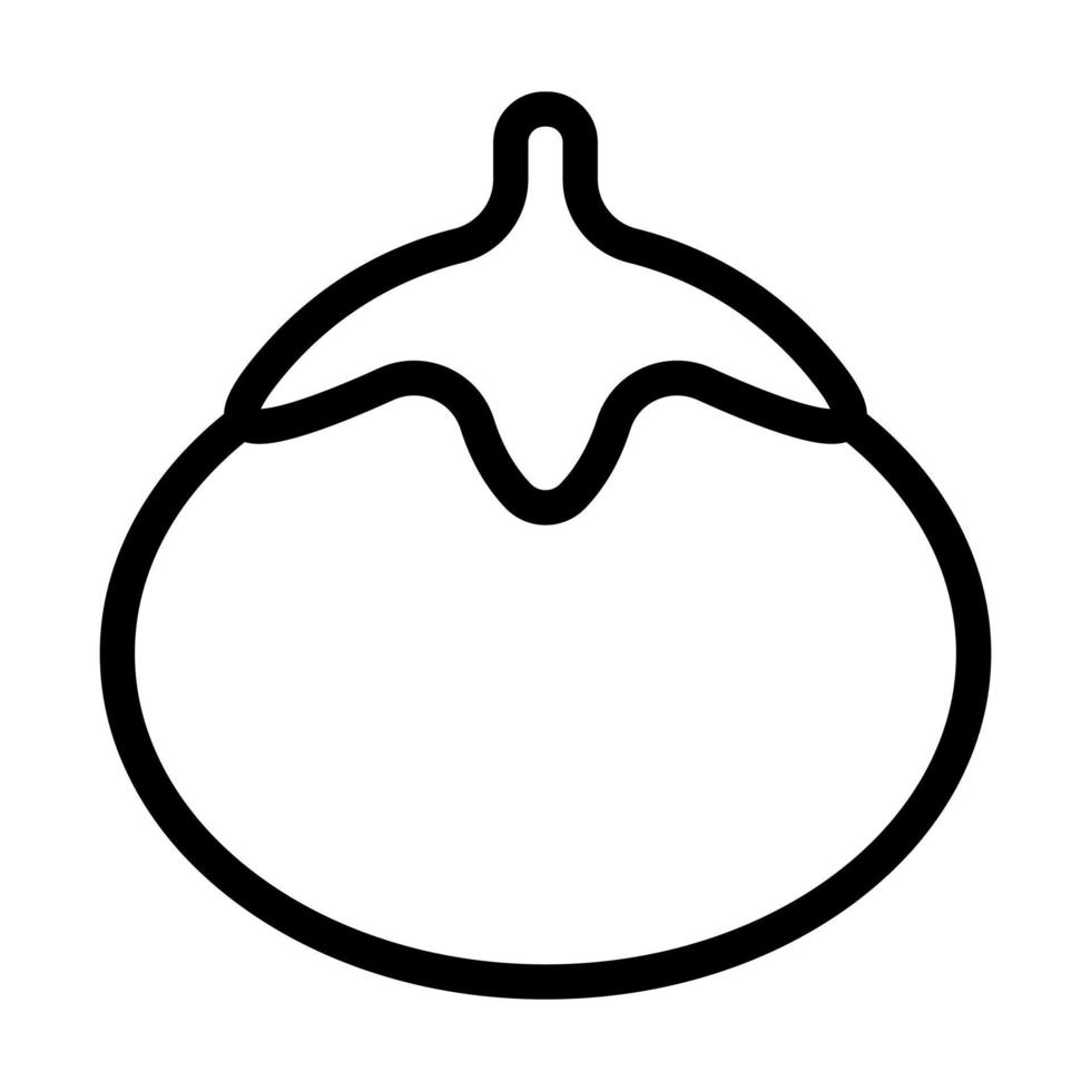 Persimmon Icon Design vector