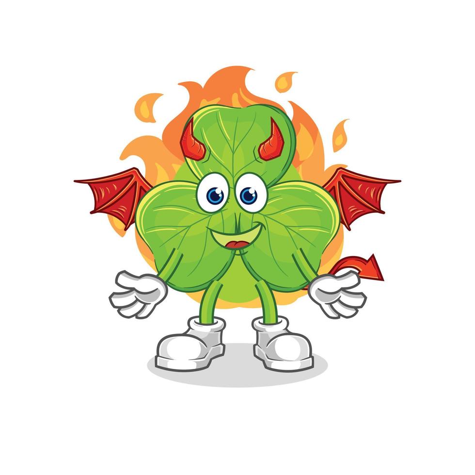 clover cartoon character vector
