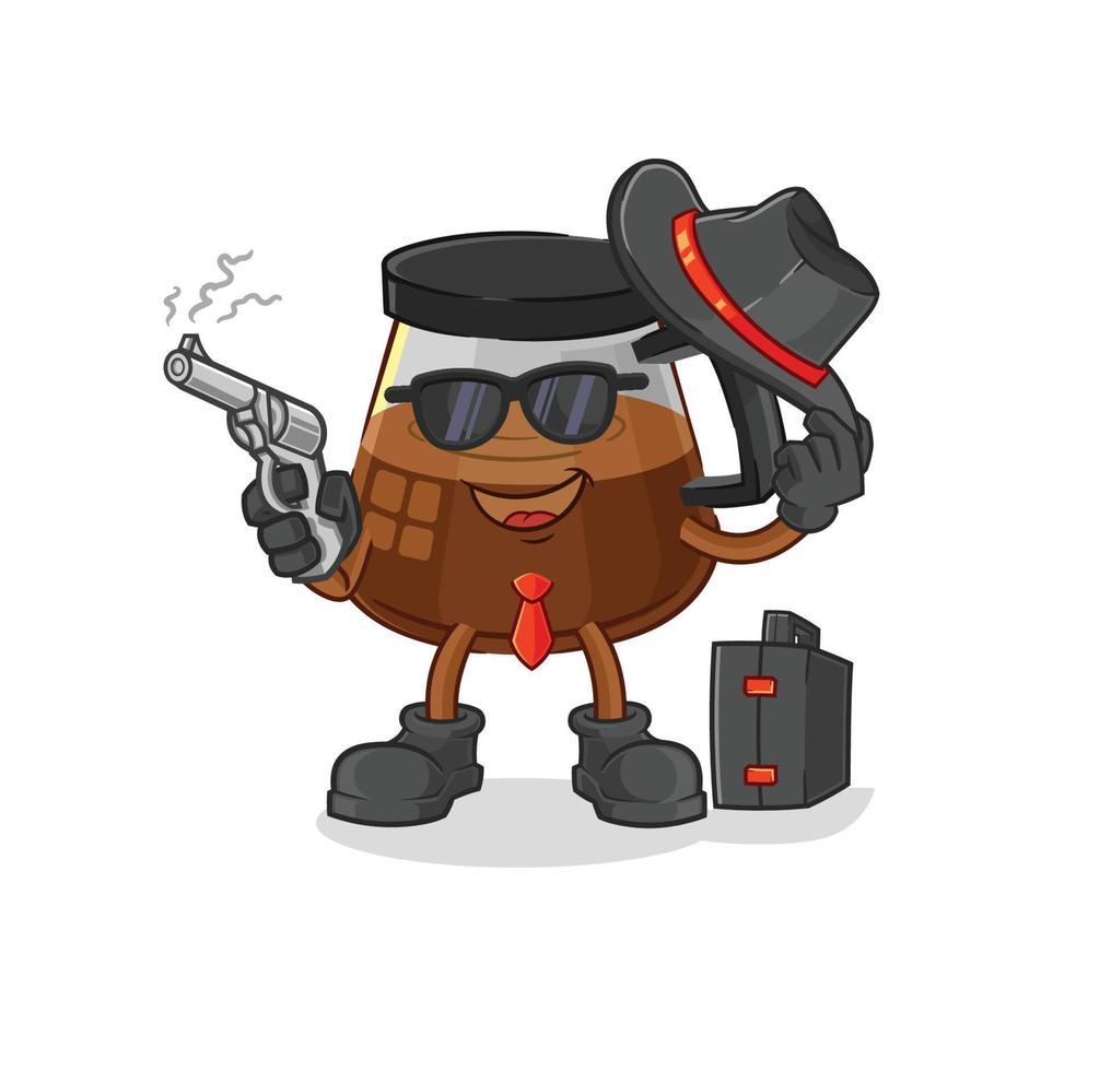 coffee machine vector character