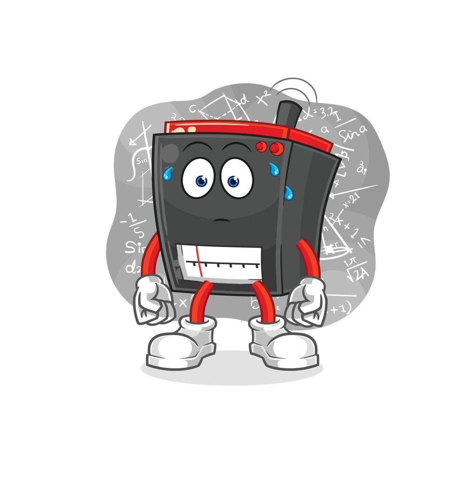 radio cartoon character vector