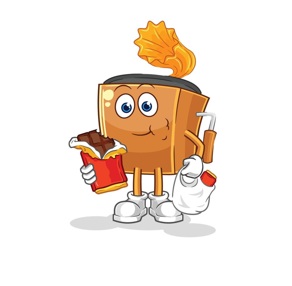 record player illustration character vector