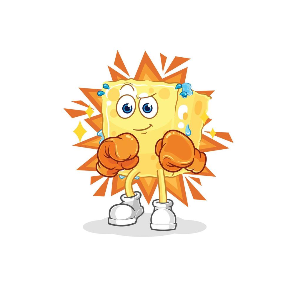 sponge character cartoon vector