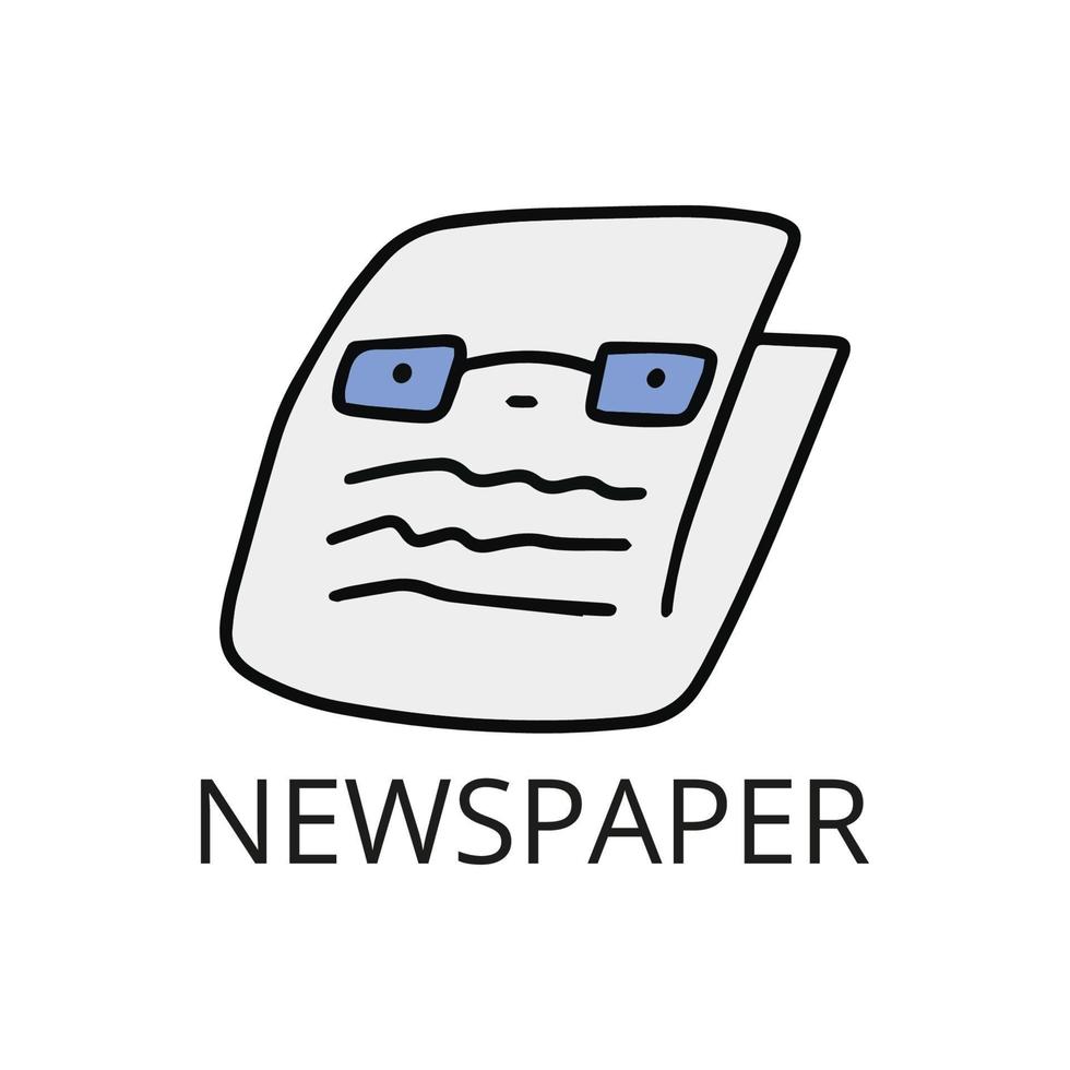 Newspaper vector illustration.