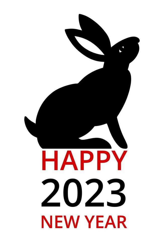 feliz año nuevo símbolo de la ilustración vectorial del año 2023. vector