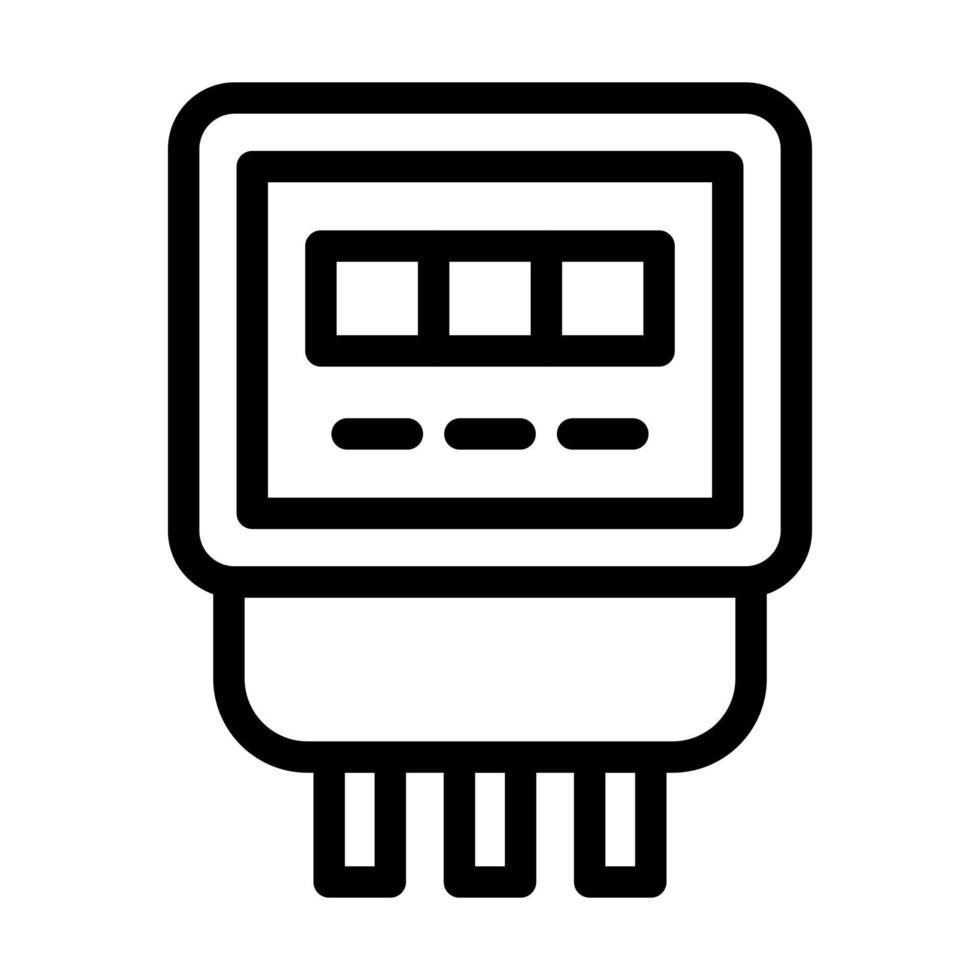 Electric Meter Icon Design vector