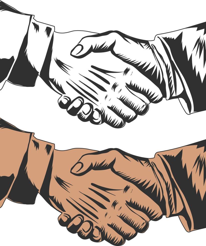 Handshake vector illustration