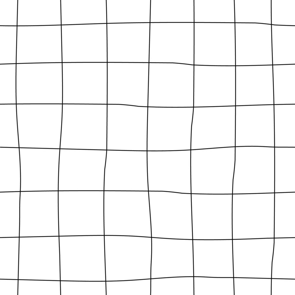 Seamless pattern with abstract vertical horizontal lines. Square simple geometric shapes print. Vector graphics.