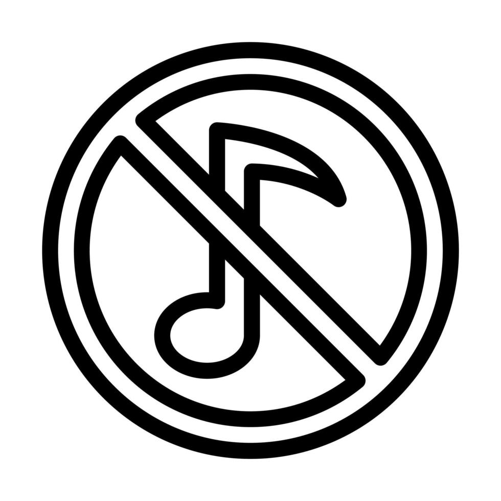 No Music Icon Design 10748030 Vector Art at Vecteezy