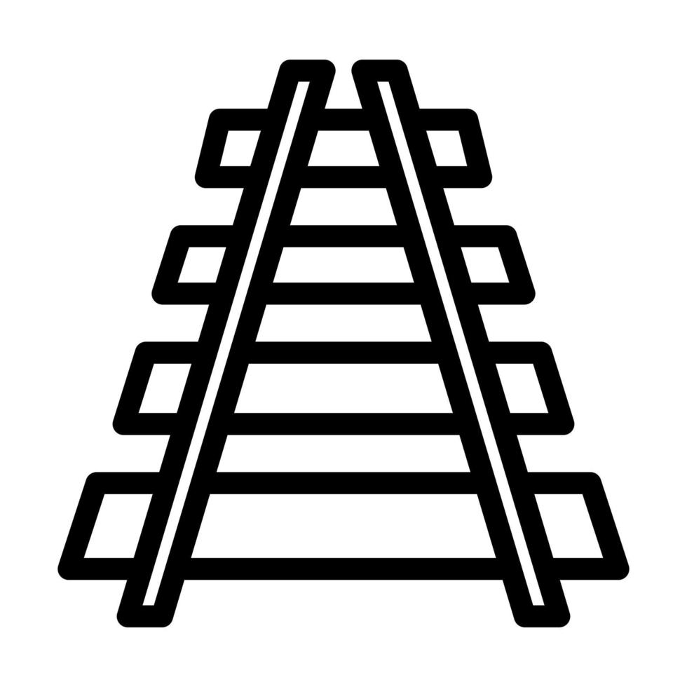 Train Tracks Icon Design vector