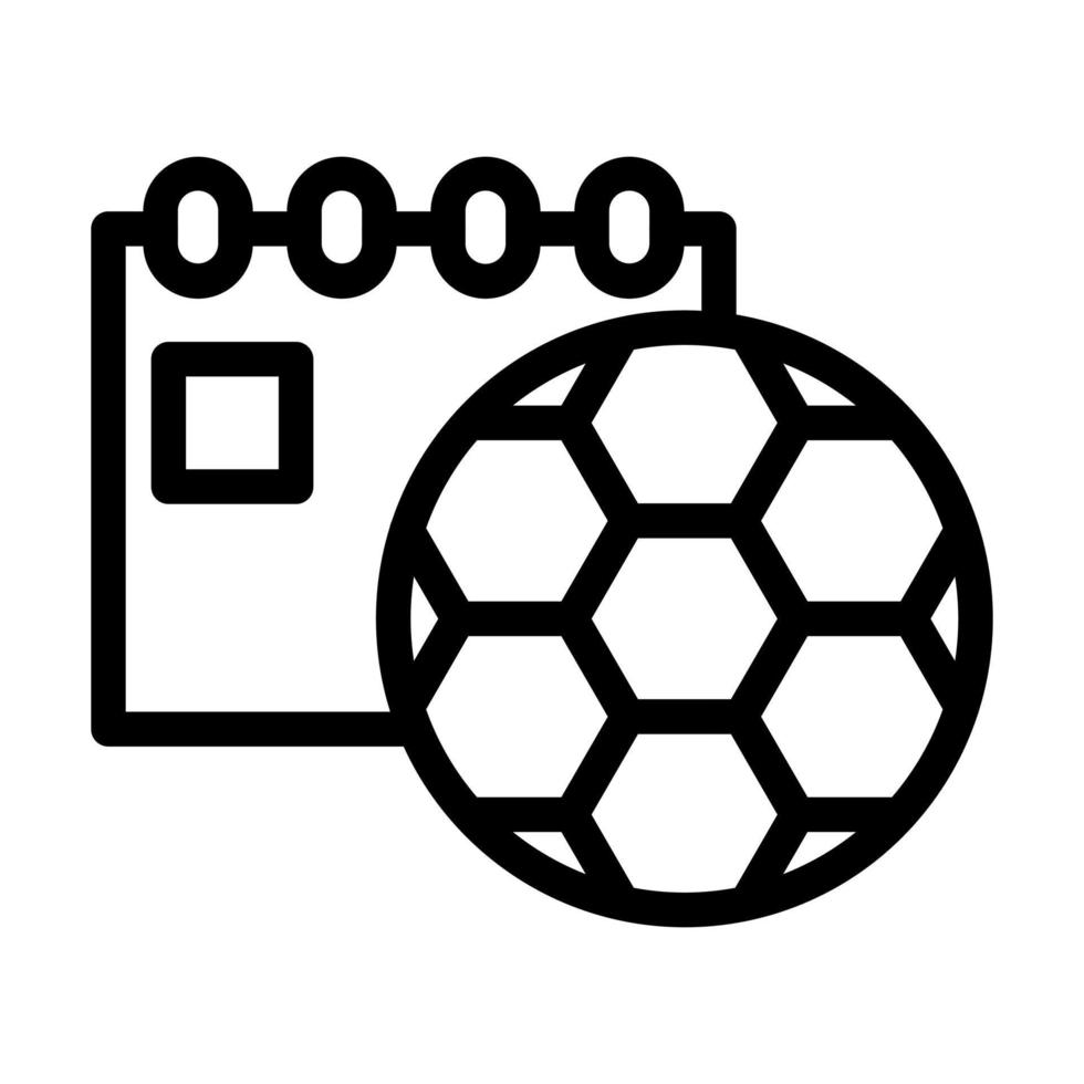 Football Schedule Icon Design vector