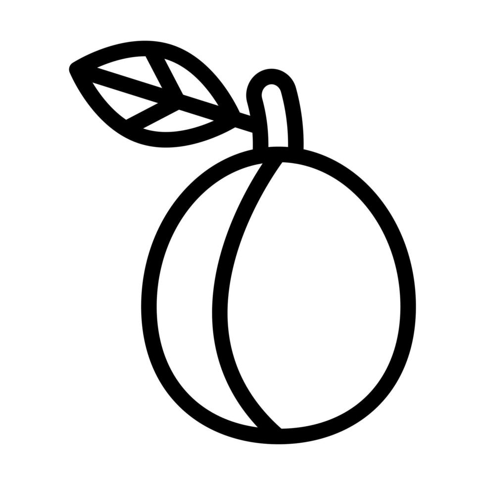 Plum Icon Design vector