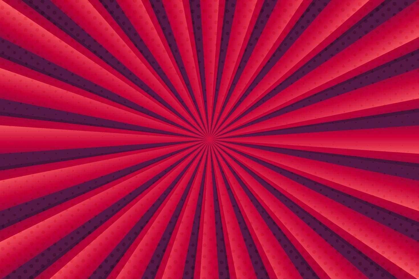 Red sunburst abstract background design vector