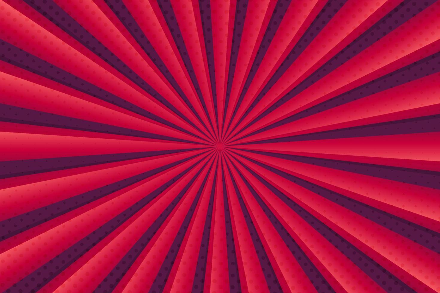 Red sunburst abstract background design vector