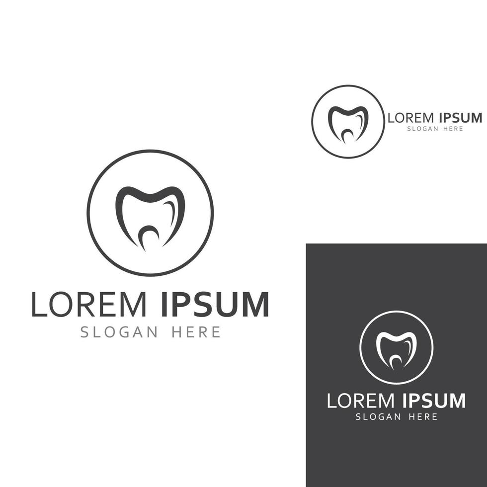 Dental logo, logo for dental health, and logo for dental care. Using a template illustration vector design concept