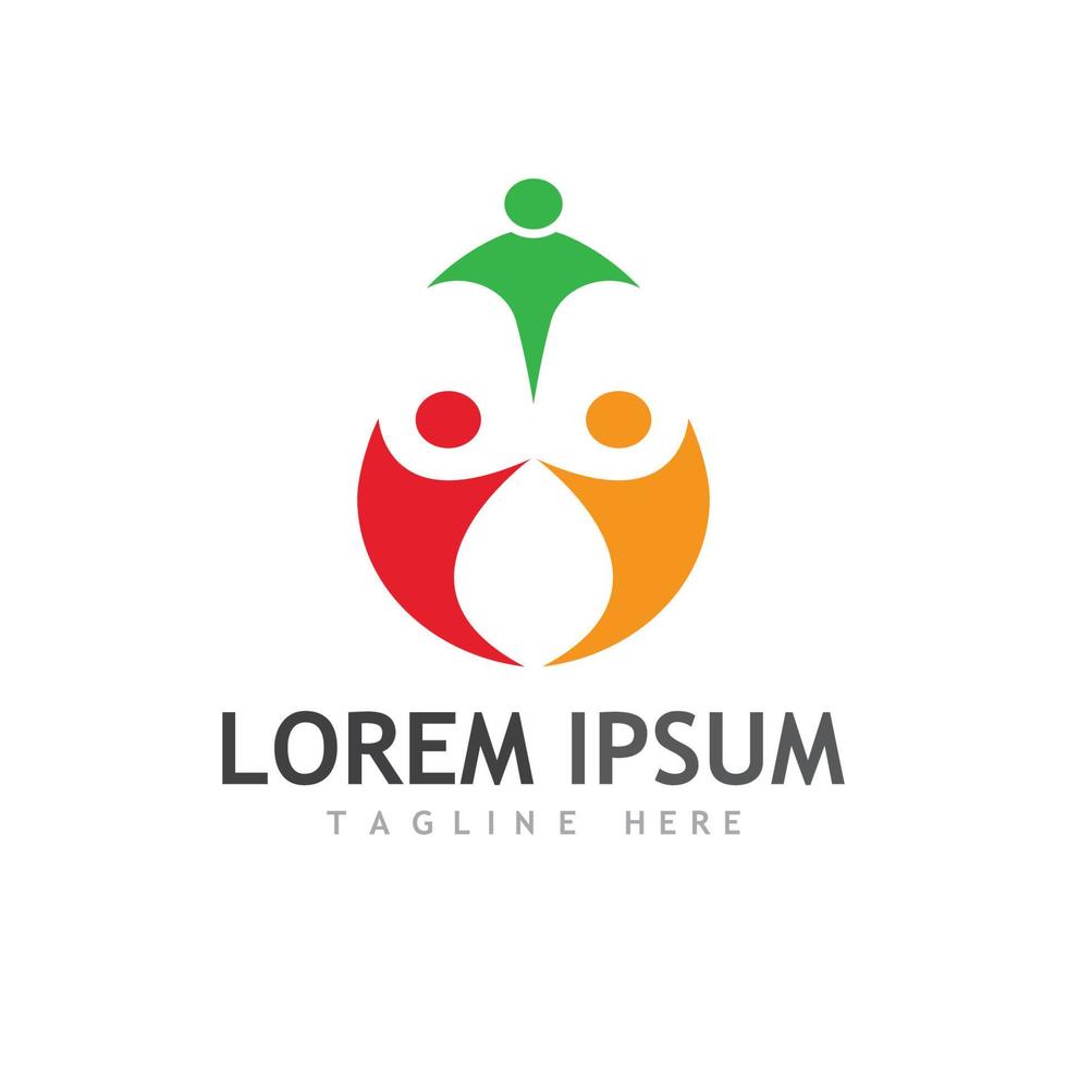 Community logos, community networks, and people check. Logos for teams or groups, kindergartens, and companies. vector