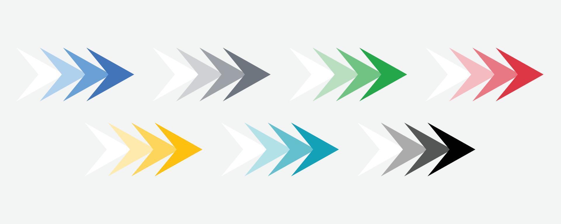 Arrows set icons. Arrow icon. Arrow vector collection. Arrow