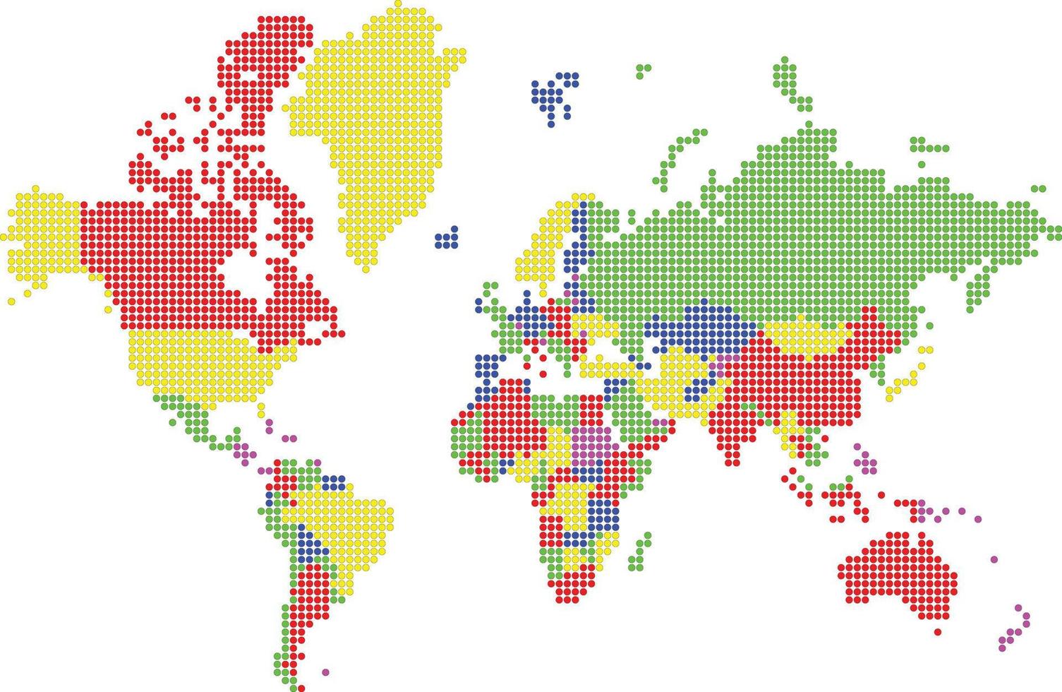 mapa del mundo vector