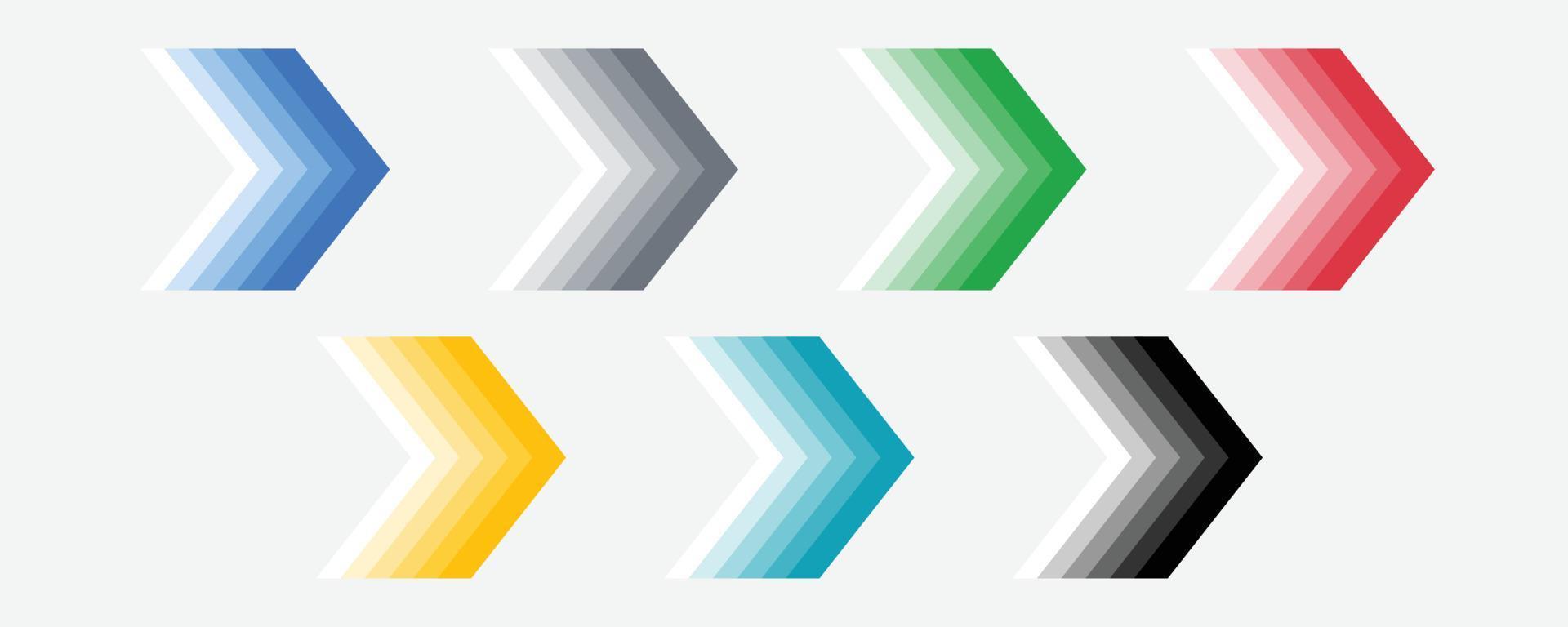 Arrows set icons. Arrow icon. Arrow vector collection. Arrow