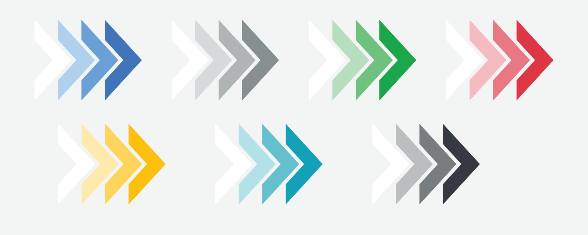 Arrows set icons. Arrow icon. Arrow vector collection. Arrow