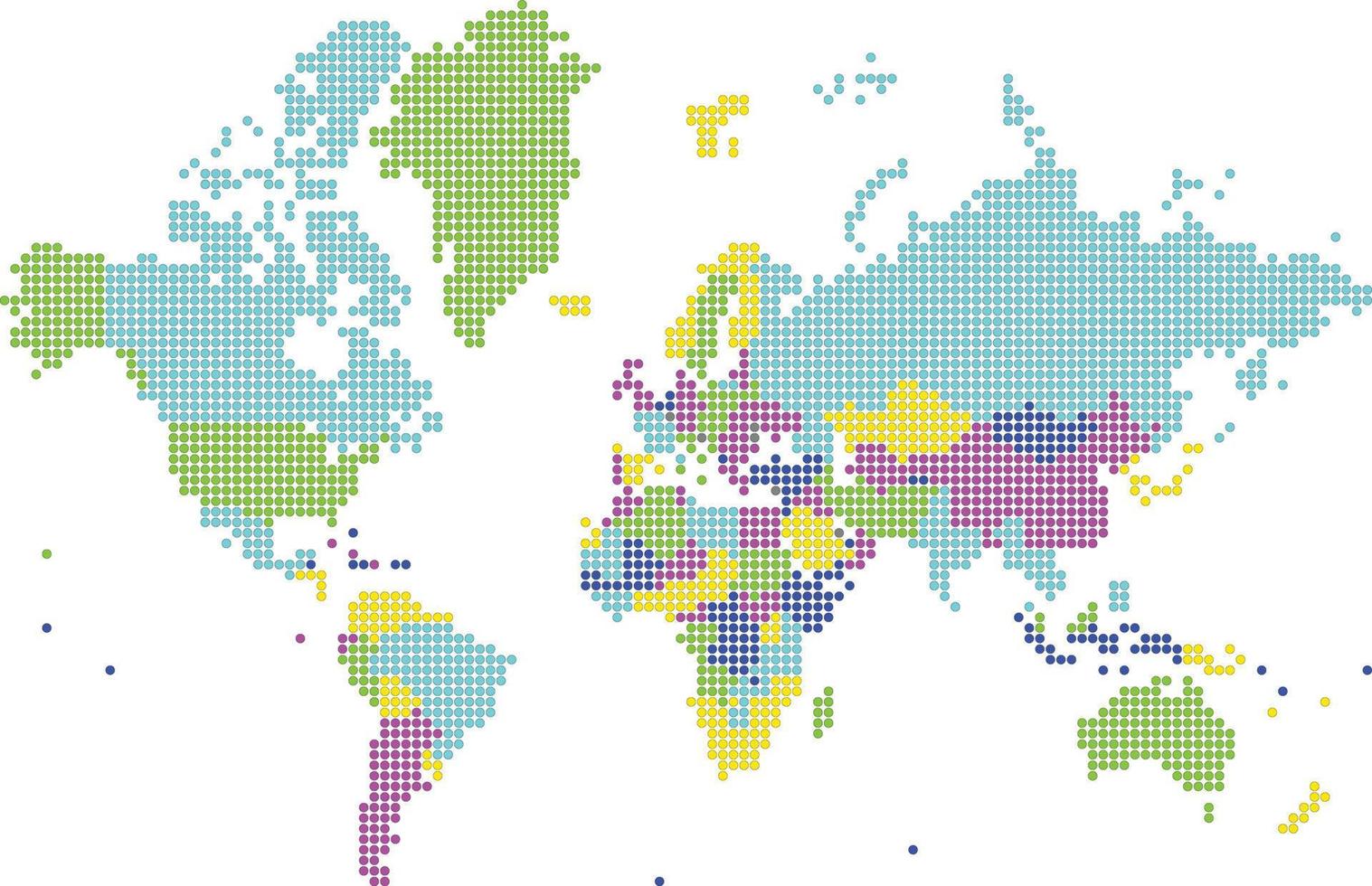 mapa del mundo vector