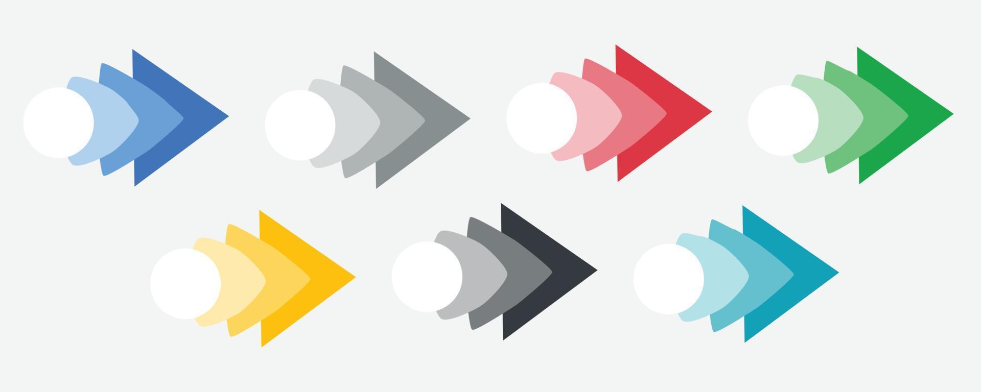Arrows set icons. Arrow icon. Arrow vector collection. Arrow