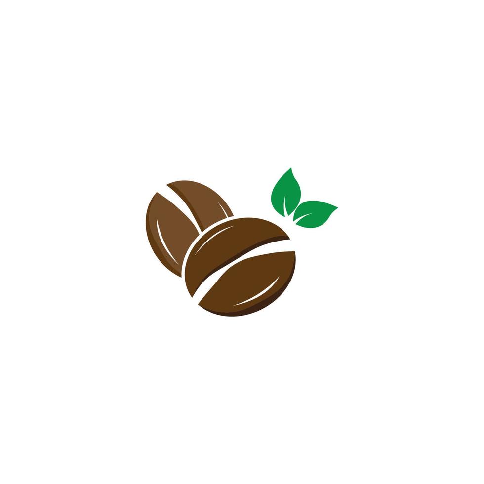 coffee bean icon vector illustration template