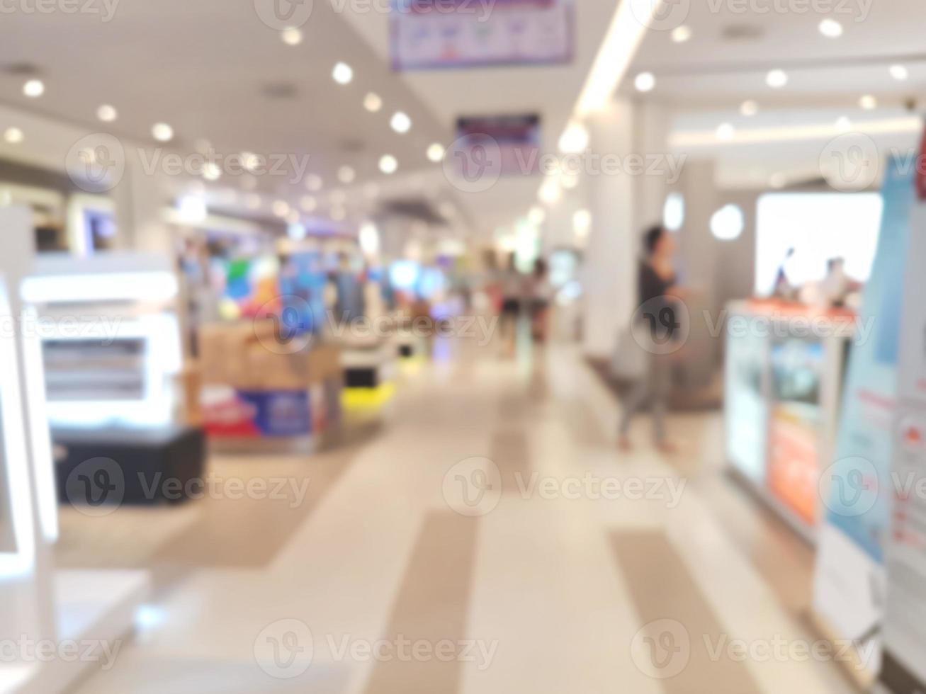 shopping mall blur background photo