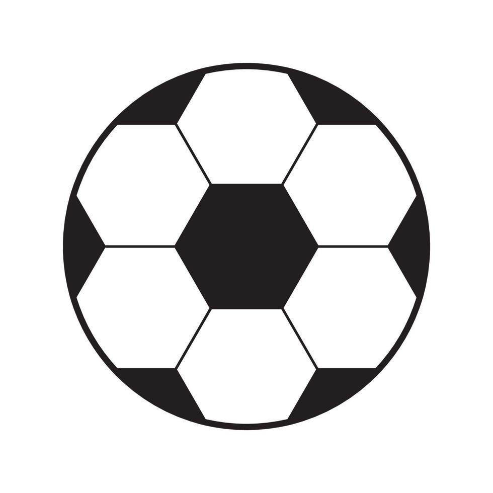 Soccer ball with hexagonal pattern vector